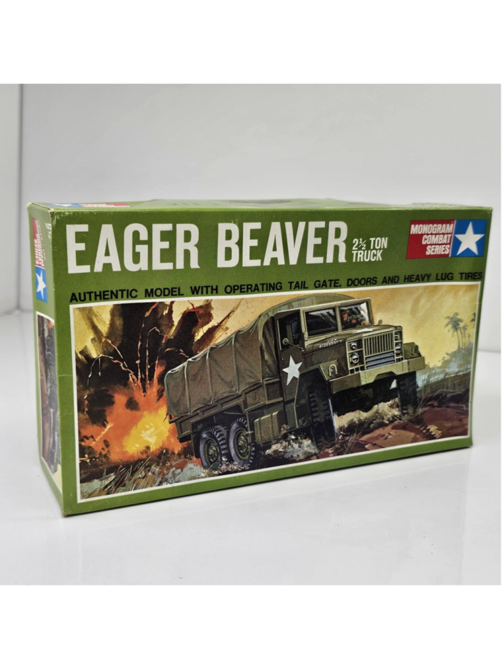 Unbuilt 1966 Monogram Eager Beaver 2½ Ton Truck Model Kit. Survivor. USA